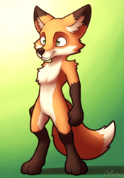 Size: 1400x2000 | Tagged: safe, artist:ohemo, oc, oc only, canine, fox, mammal, red fox, anthro, digitigrade anthro, 2020, green eyes, male, smiling, solo, solo male