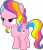 Size: 4000x4674 | Tagged: safe, artist:radomila radon, rainbow harmony (mlp), equine, fictional species, mammal, pegasus, pony, feral, friendship is magic, hasbro, my little pony, .svg available, absurd resolution, bedroom eyes, butt, cutie mark, ears, female, filly, foal, fur, hair, hooves, looking at something, mane, mare, on model, side view, simple background, solo, solo female, tail, transparent background, vector, wings, young