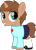 Size: 755x1058 | Tagged: safe, artist:peternators, oc, oc only, equine, fictional species, mammal, pony, unicorn, feral, friendship is magic, hasbro, my little pony, bottomwear, clothes, colt, crossdressing, foal, fur, horn, male, mary janes, simple background, skirt, socks, solo, solo male, sweater, tail, topwear, transparent background, young
