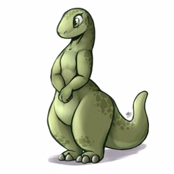 Size: 1250x1250 | Tagged: safe, artist:louart, lizard, reptile, semi-anthro, ambiguous gender, cute, solo, solo ambiguous, tail