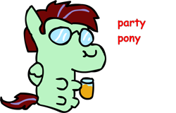 Size: 1564x998 | Tagged: safe, artist:riddleoflightning, oc, oc only, oc:ember heartshine, equine, fictional species, mammal, pegasus, pony, feral, friendship is magic, hasbro, my little pony, bean pony, cider, folded wings, glasses, male, simple background, solo, solo male, tail, transparent background, wings