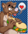 Size: 1045x1280 | Tagged: safe, artist:fatalsyndrome, oc, oc only, oc:vernon (jdragon4m), mammal, rat, rodent, anthro, bust, eating, heart, love heart, male, murine, portrait, sandwhich, solo, solo male, speech bubble
