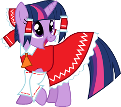 Size: 900x800 | Tagged: safe, artist:suwara, reimu hakurei (touhou), twilight sparkle (mlp), equine, fictional species, mammal, pony, unicorn, feral, friendship is magic, hasbro, my little pony, touhou, bottomwear, clothes, cosplay, crossover, cute, dress, female, happy, horn, mare, on model, open mouth, shrine maiden, simple background, skirt, solo, solo female, tail, transparent background