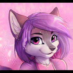 Size: 1024x1024 | Tagged: safe, artist:thisfursonadoesnotexist, oc, oc only, canine, fox, mammal, anthro, abstract background, ambiguous gender, artificial intelligence, bust, looking at you, neural network, solo, solo ambiguous