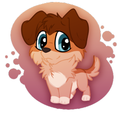 Size: 401x367 | Tagged: safe, artist:adamprice19071, sage bond (lps popular), canine, collie, dog, mammal, feral, lps popular, hasbro, littlest pet shop, youtube, 2019, chibi, cute, low res, male, simple background, solo, solo male, transparent background