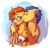 Size: 2055x1969 | Tagged: safe, artist:lopoddity, flash sentry (mlp), sunburst (mlp), equine, fictional species, mammal, pegasus, pony, unicorn, feral, friendship is magic, hasbro, my little pony, abstract background, beard, blushing, cute, feral/feral, flashburst (mlp), fur, glasses, hooves, horn, hug, kiss on the cheek, kissing, male, male/male, round glasses, shipping, tail, wing hug, wings