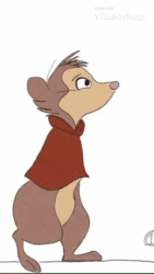 Size: 360x640 | Tagged: safe, artist:the lone rodent, mrs. brisby (the secret of nimh), mammal, mouse, rodent, semi-anthro, sullivan bluth studios, the secret of nimh, 2d, 2d animation, animated, female, field mouse, frame by frame, gif, low res, murine, simple background, solo, solo female, walking, white background