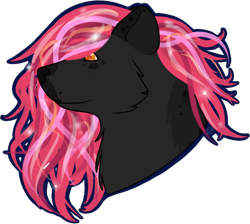 Size: 612x549 | Tagged: safe, artist:horselover0726, oc, oc only, canine, feline, fictional species, hybrid, mammal, feral, 2013, bust, female, kiamara, simple background, solo, solo female, transparent background