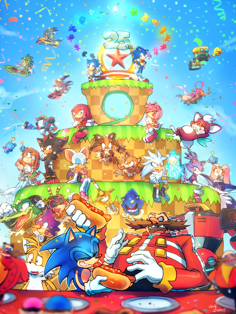 266775 - safe, artist:atlanicasora, amy rose (sonic), chip (sonic), classic  sonic, doctor eggman (sonic), mephiles the dark (sonic), miles tails  prower (sonic), princess elise (sonic), shadow the hedgehog (sonic), silver the  hedgehog (
