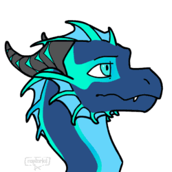 Size: 600x600 | Tagged: safe, artist:raptorkil, dragon, fictional species, western dragon, feral, 2d, 2d animation, ambiguous gender, animated, commission, frame by frame, gif, signature, simple background, solo, solo ambiguous, white background