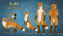 Size: 2437x1395 | Tagged: safe, artist:sidian, oc, oc only, oc:lwr, canine, fox, mammal, red fox, anthro, digitigrade anthro, feral, 2019, abstract background, accessories, brown body, brown fur, butt, character name, color palette, complete nudity, countershading, digital art, duality, ear fluff, featureless crotch, fluff, front view, fur, gloves (arm marking), hazel eyes, male, nudity, open mouth, paw pads, paws, pendant, rear view, rearing, reference sheet, side view, signature, socks (leg marking), solo, solo male, tail, tail fluff, whiskers, white body, white fur