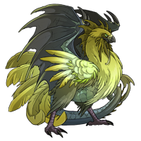 Size: 200x200 | Tagged: safe, official art, bird, chicken, cockatrice, dragon, familiar (flight rising), fictional species, galliform, feral, flight rising, ambiguous gender, feathers, green feathers, low res, simple background, solo, solo ambiguous, transparent background, wings