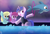 Size: 2960x2021 | Tagged: safe, artist:rainbow eevee, berry punch (mlp), sea swirl (mlp), cetacean, dolphin, earth pony, equine, fictional species, mammal, pegasus, pony, unicorn, feral, friendship is magic, hasbro, my little pony, amazed, bipedal, clothes, cute, female, grin, group, hair, high res, holding, hoof hold, hooves, horn, light, mane, mare, one-piece swimsuit, open mouth, practicing, sassaflash (mlp), smiling, swimsuit, tail, watching, water