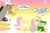 Size: 1280x852 | Tagged: safe, artist:coshi_dragonite, angel bunny (mlp), discord (mlp), flippy (htf), fluttershy (mlp), bear, draconequus, equine, fictional species, lagomorph, mammal, rabbit, feral, semi-anthro, friendship is magic, happy tree friends, hasbro, my little pony, abstract background, angry, clothes, crossover, female, fliqpy (htf), group, herbivore vs carnivore, knife, male, mare, military uniform, nervous, pointing, speech bubble, stare, sweatdrop