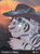 Size: 2023x2731 | Tagged: safe, artist:septemberfox, big cat, feline, mammal, tiger, feral, ambiguous gender, background, blue eyes, clothes, cowboy hat, cute, cute little fangs, fangs, fur, hat, high res, sharp teeth, solo, solo ambiguous, stetson, striped fur, stripes, teeth, watermark, white tiger