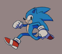 Size: 1837x1591 | Tagged: safe, artist:gigi-d, sonic the hedgehog (sonic), hedgehog, mammal, anthro, sega, sonic the hedgehog (series), sonic the hedgehog movie, 2019, 2d, 2d animation, animated, gif, male, quills, running, solo, solo male