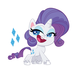 Size: 700x700 | Tagged: safe, official art, rarity (mlp), equine, fictional species, mammal, pony, unicorn, feral, friendship is magic, hasbro, my little pony, my little pony: pony life, female, horn, mare, simple background, solo, solo female, tail, transparent background