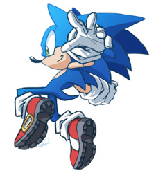 Size: 700x779 | Tagged: safe, artist:lanmana, sonic the hedgehog (sonic), hedgehog, mammal, anthro, sega, sonic the hedgehog (series), 2016, male, quills, solo, solo male