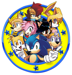 Size: 2300x2400 | Tagged: dead source, safe, artist:drawloverlala, amy rose (sonic), antoine d'coolette (sonic), bunnie rabbot (sonic), miles "tails" prower (sonic), nicole the holo-lynx (sonic), princess sally acorn (sonic), rotor the walrus (sonic), sonic the hedgehog (sonic), canine, chipmunk, coyote, feline, fox, hedgehog, lagomorph, lynx, mammal, rabbit, red fox, rodent, walrus, anthro, archie sonic the hedgehog, sega, sonic the hedgehog (series), 2016, cyborg, facial markings, female, freedom fighters (sonic), high res, hologram, male, quills, simple background, transparent background