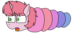Size: 1228x532 | Tagged: source needed, safe, artist:muhammad yunus, aelita (code lyoko), equine, fictional species, mammal, pony, unicorn, feral, code lyoko, friendship is magic, hasbro, my little pony, base used, crossover, female, feralized, furrified, mare, open mouth, ponified, simple background, solo, solo female, species swap, transparent background, wat