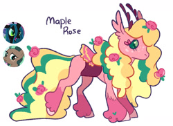Size: 1280x934 | Tagged: safe, artist:babypaste, oc, oc only, oc:maple rose, equine, mammal, pony, feral, friendship is magic, hasbro, my little pony, 2021, changepony, custom, female, freckles, hooves, interspecies offspring, magical lesbian spawn, mare, offspring, parent:minty mocha (mlp), parent:queen chrysalis (mlp), simple background, solo, solo female, tail, unshorn fetlocks, white background