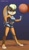 Size: 1204x2048 | Tagged: safe, artist:gabbslines, lola bunny (looney tunes), lagomorph, mammal, rabbit, anthro, plantigrade anthro, looney tunes, space jam, warner brothers, ball, basketball, bottomwear, clothes, crop top, female, floppy ears, green eyes, lidded eyes, looking at you, midriff, shorts, solo, solo female, tank top, topwear