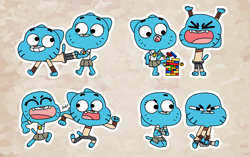Size: 1590x1000 | Tagged: safe, artist:lceblu, gumball watterson (tawog), nicole watterson (tawog), cat, feline, mammal, anthro, cartoon network, the amazing world of gumball, duo, duo male and female, female, male, mother, mother and child, mother and son, same height, son