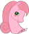 Size: 1176x1394 | Tagged: safe, artist:muhammad yunus, furbooru exclusive, aelita (code lyoko), earth pony, equine, fictional species, mammal, pony, ambiguous form, code lyoko, friendship is magic, hasbro, my little pony, base used, female, green eyes, hair, looking at you, mare, medibang paint, my little pony (g2), pink body, pink hair, simple background, solo, solo female, transparent background, watermark