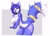 Size: 1649x1200 | Tagged: safe, artist:teranen, krystal (star fox), canine, fox, mammal, anthro, nintendo, star fox, 2019, abstract background, belly button, blue eyes, breasts, collar, featureless breasts, female, huge breasts, jewelry, looking at you, nudity, solo, solo female, tail, tail jewelry, tail ring, thick thighs, thighs, vixen, wide hips