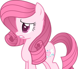 Size: 3299x2919 | Tagged: safe, artist:muhammad yunus, oc, oc only, oc:annisa trihapsari, earth pony, equine, fictional species, mammal, pony, feral, friendship is magic, hasbro, my little pony, 2021, base used, eyelashes, female, hair, high res, mane, pink body, pink hair, sad, simple background, solo, solo female, tail, teeth, transparent background