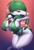 Size: 2499x3683 | Tagged: suggestive, artist:ashraely_, fictional species, gardevoir, humanoid, nintendo, pokémon, 2020, bedroom eyes, belly button, big breasts, breasts, clothes, digital art, eyelashes, female, hair, high res, looking at you, nipple outline, one eye closed, simple background, solo, solo female, thighs, wide hips