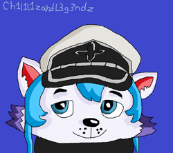 Size: 1392x1236 | Tagged: safe, artist:ch1l1l1zardl3g3ndz, everest (paw patrol), canine, dog, husky, mammal, ambiguous form, nickelodeon, paw patrol, cosplay, crossover, ears, esdeath (akame ga kill), female, solo, solo female