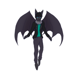 Size: 2048x2048 | Tagged: safe, artist:wingtip, oc, oc only, oc:soundwave, bat, mammal, clothes, high res, male, simple background, solo, solo male, transparent background