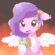 Size: 600x600 | Tagged: safe, artist:ginmaruxx, artist:szafir87, pipp petals (mlp), equine, fictional species, mammal, pegasus, pony, feral, hasbro, my little pony, my little pony g5, spoiler:my little pony g5, 2021, animated, blushing, cell phone, circlet, cute, feathered wings, feathers, female, fire, flapping wings, gif, mare, open mouth, phone, smartphone, solo, solo female, sweat, sweatdrops, white wings, wings