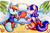 Size: 3918x2617 | Tagged: safe, artist:rainbow eevee, rainbow dash (mlp), oc, oc only, oc:hsu amity, oc:rainbow eevee, alicorn, eevee, eeveelution, equine, fictional species, mammal, pokémon pony, pony, starfish, feral, friendship is magic, hasbro, my little pony, nintendo, pokémon, 2021, beach, bracelet, chinese, chinese text, clothes, cute, dress, duo, duo female, feathered wings, feathers, female, females only, flag, hair, happy, high res, horn, jewelry, ocean, open mouth, palm tree, pink eyes, plant, pride, purple eyes, rainbow hair, sand, sea shell, tail, taiwan, taiwan day, traditional art, tree, water, wings