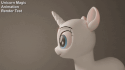 Size: 960x540 | Tagged: safe, artist:therealdjthed, equine, fictional species, mammal, pony, unicorn, feral, friendship is magic, hasbro, my little pony, 2019, 3d, 3d animation, animated, digital art, female, gif