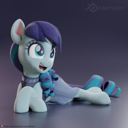 Size: 2449x2449 | Tagged: safe, artist:therealdjthed, coloratura (mlp), earth pony, equine, fictional species, mammal, pony, feral, friendship is magic, hasbro, my little pony, 2018, 3d, digital art, female, high res, solo, solo female