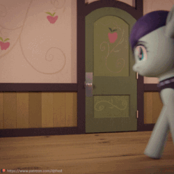 Size: 512x512 | Tagged: safe, artist:therealdjthed, coloratura (mlp), earth pony, equine, fictional species, mammal, pony, feral, friendship is magic, hasbro, my little pony, 2018, 3d, 3d animation, animated, digital art, female, gif, solo, solo female