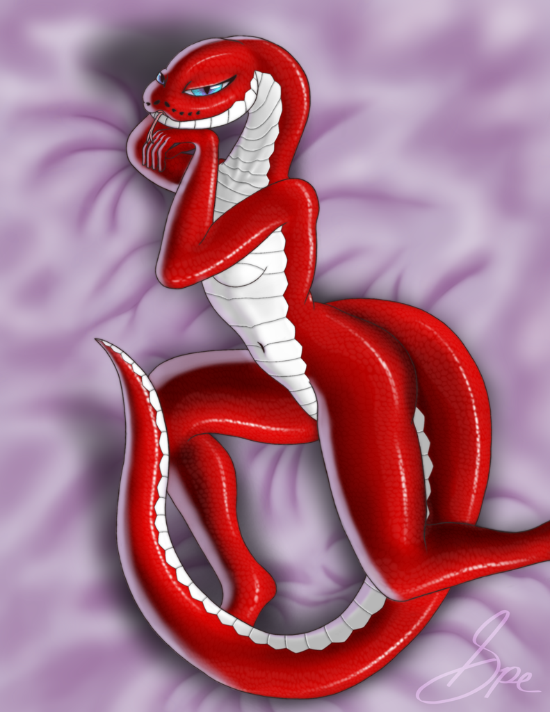 #118500 - suggestive, artist:spe, python, reptile, snake, anthro ...