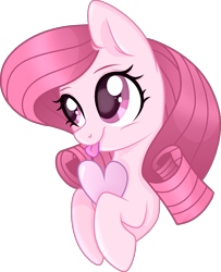 Size: 1570x1929 | Tagged: source needed, safe, artist:muhammad yunus, oc, oc only, oc:annisa trihapsari, earth pony, equine, fictional species, mammal, pony, feral, friendship is magic, hasbro, my little pony, 2021, amused, base used, blep, cute, cutie mark, eyelashes, female, hair, happy, heart, mane, mare, ocbetes, pink body, pink hair, pink mane, simple background, smiling, solo, solo female, tongue, tongue out, transparent background