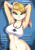 Size: 532x750 | Tagged: safe, artist:fenrox, lola bunny (looney tunes), lagomorph, mammal, rabbit, anthro, looney tunes, space jam, warner brothers, 2015, big breasts, blonde hair, breasts, clothes, crop top, female, hair, long ears, looking at you, smiling, smiling at you, solo, solo female, topwear