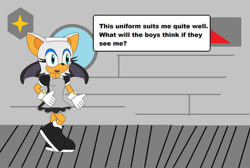Size: 520x350 | Tagged: source needed, useless source url, safe, artist:ihlenfeld, rouge the bat (sonic), bat, mammal, anthro, sega, sonic the hedgehog (series), female, maid, solo, solo female