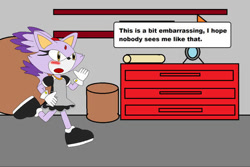 Size: 525x350 | Tagged: source needed, useless source url, safe, blaze the cat (sonic), cat, feline, mammal, anthro, plantigrade anthro, sega, sonic the hedgehog (series), blushing, clothes, female, low res, maid, maid outfit, running, solo, solo female
