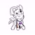Size: 1506x1506 | Tagged: safe, artist:kylesmeallie, babs seed (mlp), earth pony, equine, fictional species, mammal, pony, feral, friendship is magic, hasbro, my little pony, 2020, clothes, female, filly, foal, freckles, mlb, new york mets, shirt, simple background, smiling, topwear, white background, young