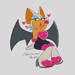 Size: 2048x2048 | Tagged: safe, artist:soop215, rouge the bat (sonic), bat, mammal, anthro, sega, sonic the hedgehog (series), female, high res, solo, solo female