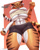 Size: 2600x3216 | Tagged: suggestive, artist:nexcoyotlgt, master tigress (kung fu panda), big cat, feline, mammal, tiger, anthro, dreamworks animation, kung fu panda, 2021, abs, bandage, belly button, border, bottomwear, breasts, clothes, ears, female, high res, huge breasts, looking at you, looking down, looking down at you, muscles, muscular female, shorts, solo, solo female, tail, thick thighs, thighs, tigress, white border