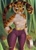 Size: 2926x4096 | Tagged: safe, artist:sukiskuki, master tigress (kung fu panda), big cat, feline, mammal, tiger, anthro, dreamworks animation, kung fu panda, 2021, bamboo, bandage, biceps, black lips, black nose, body markings, bottomwear, breast wraps, breasts, claws, clothes, curvy, ears, facial markings, female, hand on hip, hand wraps, head marking, muscles, muscular female, pants, solo, solo female, tail, thick thighs, thighs, tight clothing, tigress, weights, wide hips, wraps