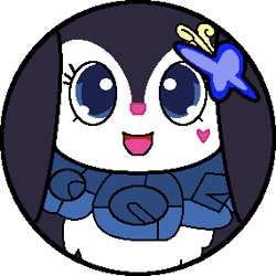 Size: 285x285 | Tagged: safe, artist:mega-poneo, luea (jewelpet), lagomorph, mammal, rabbit, ambiguous form, jewelpet (sanrio), sanrio, ball, cute, female, low res, morph ball, open mouth, simple background, solo, solo female, tongue, transformation, transparent background