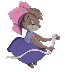 Size: 849x941 | Tagged: safe, alternate version, artist:alexaceves30, teresa brisby (the secret of nimh), mammal, mouse, rodent, semi-anthro, sullivan bluth studios, the secret of nimh, 2019, bandage, bow, brown body, brown fur, female, field mouse, front view, fur, hair bow, murine, simple background, solo, solo female, three-quarter view, transparent background, young