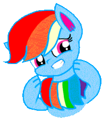 Size: 530x639 | Tagged: safe, artist:徐詩珮, rainbow dash (mlp), oc, oc only, oc:rainbow eevee, eevee, eeveelution, equine, fictional species, hybrid, mammal, pokémon pony, pony, feral, friendship is magic, hasbro, my little pony, nintendo, pokémon, animated, female, gif, gritted teeth, looking at you, simple background, solo, solo female, teeth, transparent background